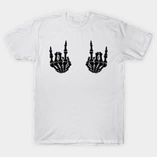 Skeleton hands on boobs T-Shirt